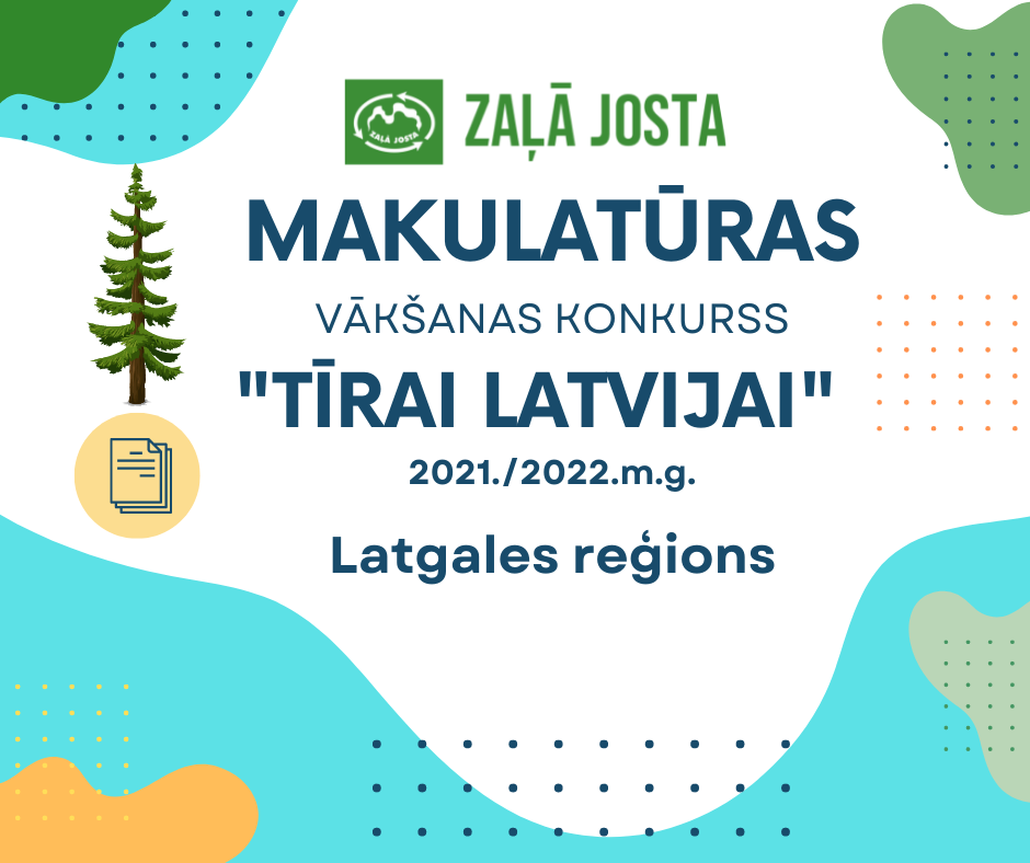Latgales reģiona mācību iestādes savāc pārstrādei 96,143 tonnas makulatūras, iegūstot valsts mēroga godalgu 